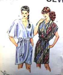 1461 Kwik Sew  SHORTER KNIT/ WOVEN WRAP ROBE, BELT PATTERN XS-L uncut